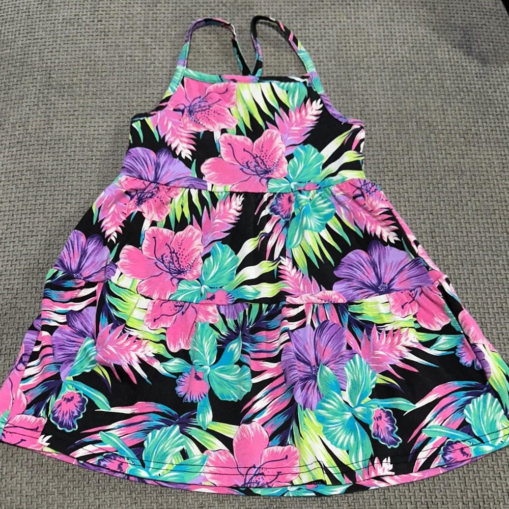 The Children's Place Floral Dress - Pink, Purple, Green